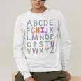 Back To School Kindergarten Alphabet ABC Teacher Women Kids Men's Long Sleeve T-Shirt, funny gift Back To School Kindergarten Alphabet ABC Teacher Women Kids Men's Long Sleeve T-Shirt, funny gift