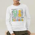 Braille Teacher Of The Visually Impaired Groovy VI Teacher Men's Long Sleeve T-Shirt, funny gift