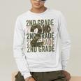 Camo Team 2nd Grade Squad Back To School Teacher Kids Boys Men's Long Sleeve T-Shirt, funny gift