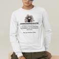 Cat Exhausted Teacher Exhausterwhelmulated Definition Men's Long Sleeve T-Shirt, funny gift