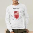 Digestive System Anatomy Anatomical Biology Teacher Men Women Men's Long Sleeve T-Shirt, funny gift