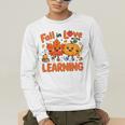 Fall In Love With Learning Thanksgiving Teacher Student Kids Men's Long Sleeve T-Shirt, funny gift Fall In Love With Learning Thanksgiving Teacher Student Kids Men's Long Sleeve T-Shirt, funny gift