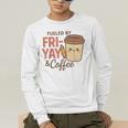 Friyay Teacher Coffee Friday School Cute Fri Yay Men's Long Sleeve T-Shirt, funny gift