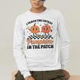 Groovy I Teach The Cutest Pumpkins In The Patch For Teacher Men's Long Sleeve T-Shirt, funny gift Groovy I Teach The Cutest Pumpkins In The Patch For Teacher Men's Long Sleeve T-Shirt, funny gift