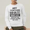 Halloween Art Teacher Prisoner Costume Men's Long Sleeve T-Shirt, funny gift Halloween Art Teacher Prisoner Costume Men's Long Sleeve T-Shirt, funny gift