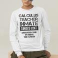 Halloween Calculus Teacher Prisoner Costume Men's Long Sleeve T-Shirt, funny gift Halloween Calculus Teacher Prisoner Costume Men's Long Sleeve T-Shirt, funny gift