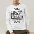 Halloween Gym Teacher Prisoner Costume Men's Long Sleeve T-Shirt, funny gift
