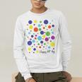 Happy Dot Day 2025 Polka Dot Boys Girls Kids Teacher Dot Day Men's Long Sleeve T-Shirt, funny gift