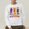 Happy Hallothanksmas Halloween Thanksgiving Pencils Teachers Men's Long Sleeve T-Shirt, funny gift Happy Hallothanksmas Halloween Thanksgiving Pencils Teachers Men's Long Sleeve T-Shirt, funny gift