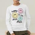 Happy To See Your Face Smile Face Teacher Back To School Men's Long Sleeve T-Shirt, funny gift Happy To See Your Face Smile Face Teacher Back To School Men's Long Sleeve T-Shirt, funny gift
