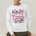 Hello Third Grade First Day Of School Coquette Teacher Girl Men's Long Sleeve T-Shirt, funny gift Hello Third Grade First Day Of School Coquette Teacher Girl Men's Long Sleeve T-Shirt, funny gift