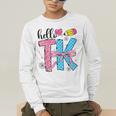 Hello TK Transitional Kindergarten Back To School Teacher Men's Long Sleeve T-Shirt, funny gift Hello TK Transitional Kindergarten Back To School Teacher Men's Long Sleeve T-Shirt, funny gift