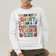 I'm Not Short I'm A Preschool Teacher Size Quote Women Men's Long Sleeve T-Shirt, funny gift