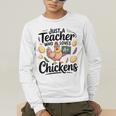 Just a Teacher Who Loves Chickens Chicken Farm Animal Lover Men's Long Sleeve T-Shirt, funny gift Just a Teacher Who Loves Chickens Chicken Farm Animal Lover Men's Long Sleeve T-Shirt, funny gift