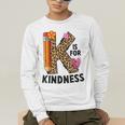 K Is For Kindness Unity Day Teacher Kids Men's Long Sleeve T-Shirt, funny gift K Is For Kindness Unity Day Teacher Kids Men's Long Sleeve T-Shirt, funny gift