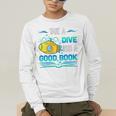 Librarian Teacher Dive Into A Good Book Reading Premium Tri-Blend Men's Long Sleeve T-Shirt, funny gift Librarian Teacher Dive Into A Good Book Reading Premium Tri-Blend Men's Long Sleeve T-Shirt, funny gift