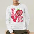 Love Kindergarten Cute Apple School Teacher Men's Long Sleeve T-Shirt, funny gift Love Kindergarten Cute Apple School Teacher Men's Long Sleeve T-Shirt, funny gift