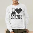 I Love Science Lover Teacher Scientist Sciences Men's Long Sleeve T-Shirt, funny gift I Love Science Lover Teacher Scientist Sciences Men's Long Sleeve T-Shirt, funny gift