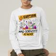 Mad Scientist Halloween Costume Science Teacher Men's Long Sleeve T-Shirt, funny gift