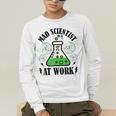 Mad Scientist Science Teacher Halloween Costume Teen Girls Men's Long Sleeve T-Shirt, funny gift