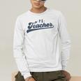 PE Teacher Cute Vintage Graphic Physical Education Teacher Men's Long Sleeve T-Shirt, funny gift
