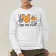 Peace Love Visuals Sped Teacher Pumpkin Skeleton Halloween Men's Long Sleeve T-Shirt, funny gift Peace Love Visuals Sped Teacher Pumpkin Skeleton Halloween Men's Long Sleeve T-Shirt, funny gift