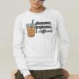 Phonemes Graphemes And Caffeine Coffee Teacher Appreciation Men's Long Sleeve T-Shirt, funny gift Phonemes Graphemes And Caffeine Coffee Teacher Appreciation Men's Long Sleeve T-Shirt, funny gift