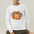 Pi Day Pumpkin Pi Math Teacher Halloween Costume Men's Long Sleeve T-Shirt, funny gift