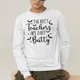 Retro The Best Teachers Are A Bit Batty Halloween Teacher Men's Long Sleeve T-Shirt, funny gift Retro The Best Teachers Are A Bit Batty Halloween Teacher Men's Long Sleeve T-Shirt, funny gift