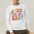 Retro Groovy In My Teaching Era Best Teacher Appreciation Men's Long Sleeve T-Shirt, funny gift