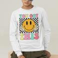 You Got This Retro Smile Motivational Testing Day Teacher Men's Long Sleeve T-Shirt, funny gift