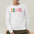 School Psychologist Rainbow Psychology Teacher Men's Long Sleeve T-Shirt, funny gift School Psychologist Rainbow Psychology Teacher Men's Long Sleeve T-Shirt, funny gift