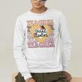 Social Studies Teacher Pencil Heart Leopard Back To School Men's Long Sleeve T-Shirt, funny gift