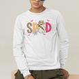 Sped Teacher Halloween Ghost Special Education Preppy Fall Men's Long Sleeve T-Shirt, funny gift