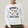 Spooky Toddler Teacher Halloween School Men's Long Sleeve T-Shirt, funny gift Spooky Toddler Teacher Halloween School Men's Long Sleeve T-Shirt, funny gift
