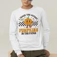 I Teach The Cutest Pumpkins In The Patch Groovy Teacher Fall Men's Long Sleeve T-Shirt, funny gift I Teach The Cutest Pumpkins In The Patch Groovy Teacher Fall Men's Long Sleeve T-Shirt, funny gift