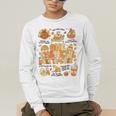 Thanksgiving One Thankful Art Teacher Fall Groovy Men Women Men's Long Sleeve T-Shirt, funny gift Thanksgiving One Thankful Art Teacher Fall Groovy Men Women Men's Long Sleeve T-Shirt, funny gift