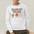 Trick Or Teach Candy Corn Pumpkin Ghost Teacher Men's Long Sleeve T-Shirt, funny gift Trick Or Teach Candy Corn Pumpkin Ghost Teacher Men's Long Sleeve T-Shirt, funny gift