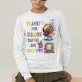 Turkey Thanksgiving Art Teacher Costume Tee For Artists Men's Long Sleeve T-Shirt, funny gift