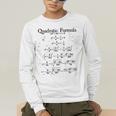 Vintage Nerdy Quadratic Formula Proof Algebra Math Teacher Men's Long Sleeve T-Shirt, funny gift