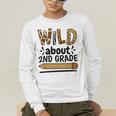 Wild About 2Nd Grade School Grade Teacher Men's Long Sleeve T-Shirt, funny gift