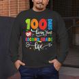 100 Days Of Living That 2nd Grade Life Boy Girl Teacher Men's Long Sleeve T-Shirt, funny design 100 Days Of Living That 2nd Grade Life Boy Girl Teacher Men's Long Sleeve T-Shirt, funny design