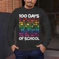 100 Days Of School Heart Love Teacher Or Student 100th Day Men's Long Sleeve T-Shirt, funny design 100 Days Of School Heart Love Teacher Or Student 100th Day Men's Long Sleeve T-Shirt, funny design