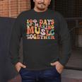 100 Days Of School Music Teacher Men's Long Sleeve T-Shirt, funny design 100 Days Of School Music Teacher Men's Long Sleeve T-Shirt, funny design