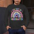 100th Day Of Kindergarten Teacher Kids 100 Days Smarter Men's Long Sleeve T-Shirt, funny design 100th Day Of Kindergarten Teacher Kids 100 Days Smarter Men's Long Sleeve T-Shirt, funny design