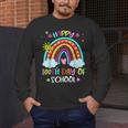 100th Day Of School Rainbow Happy 100 Days Smarter Teacher Men's Long Sleeve T-Shirt, funny design 100th Day Of School Rainbow Happy 100 Days Smarter Teacher Men's Long Sleeve T-Shirt, funny design