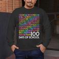 100th Day Of School Teacher Kids 100 Days Math Numbers Men's Long Sleeve T-Shirt, funny design 100th Day Of School Teacher Kids 100 Days Math Numbers Men's Long Sleeve T-Shirt, funny design