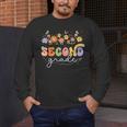 2nd Second Grade Teacher Wildflower Back To School Floral Men's Long Sleeve T-Shirt, funny design 2nd Second Grade Teacher Wildflower Back To School Floral Men's Long Sleeve T-Shirt, funny design
