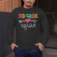3rd Grade Squad Third Teacher Student Team Back To School Men's Long Sleeve T-Shirt, funny design 3rd Grade Squad Third Teacher Student Team Back To School Men's Long Sleeve T-Shirt, funny design
