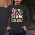 4th Grade Boo Crew Fourth Grade Teacher Kids Happy Halloween Men's Long Sleeve T-Shirt, funny design